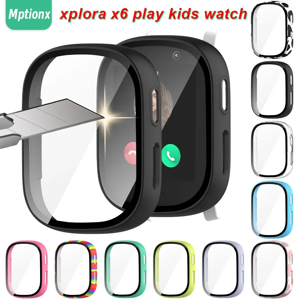 Smart Watch Kids - Xploar-子供のためのx6プレイスマートウォッチスクリーン,完全な保護アクセサリー,xplora x5 playの完全な保護