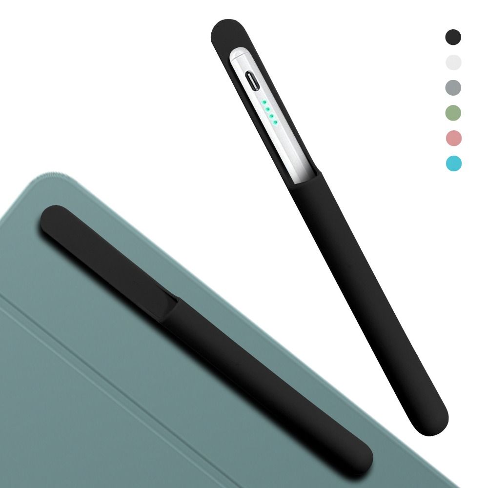 Smart Pen Digital - 新しいシリコン製ペンホルダー、粘着式で柔軟なタブレットスタイラスペンケース、紛失防止、単色ペンクリップ