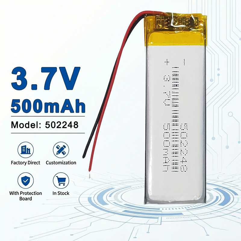 Electronics And Gadgets Ce - 502248 3.7V 500mAh 軽量リチウムポリマーバッテリー ポータブルオーディオ機器やマイクロ電子機器に最適 502530