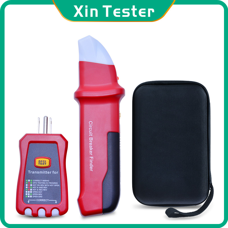 Electronics Quiz - Xin Tester デジタルAC回路トレーサーブレーカーファインダー + GFCIコンセントレセプタクルソケットテスター 90-120V
