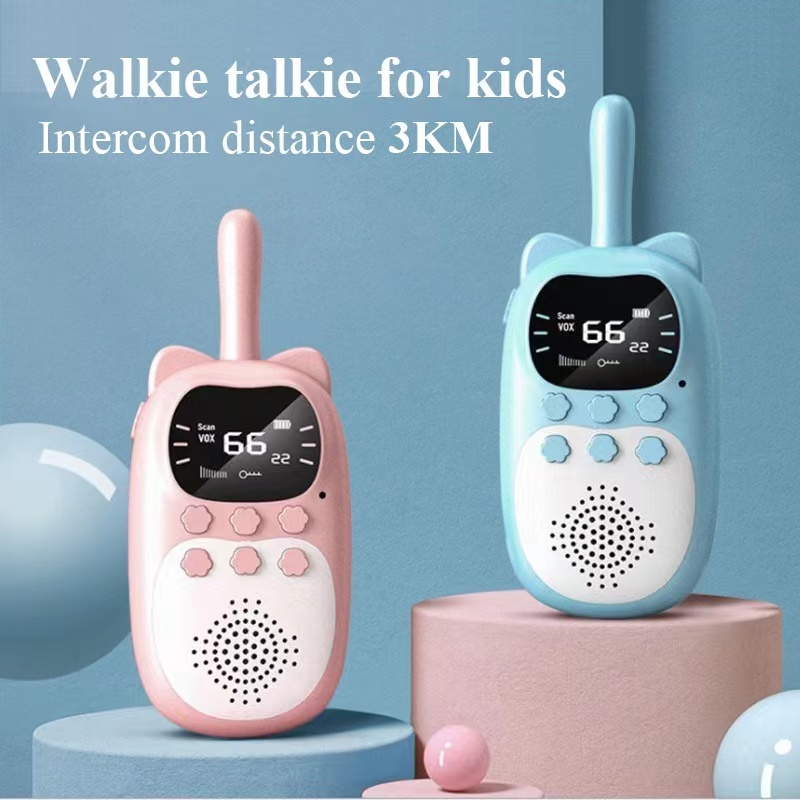 Electronics Gadgets To Gift - 子供用トランシーバー 2個セット 電子玩具 子供用スパイガジェット ベビーラジオ電話 3km範囲
