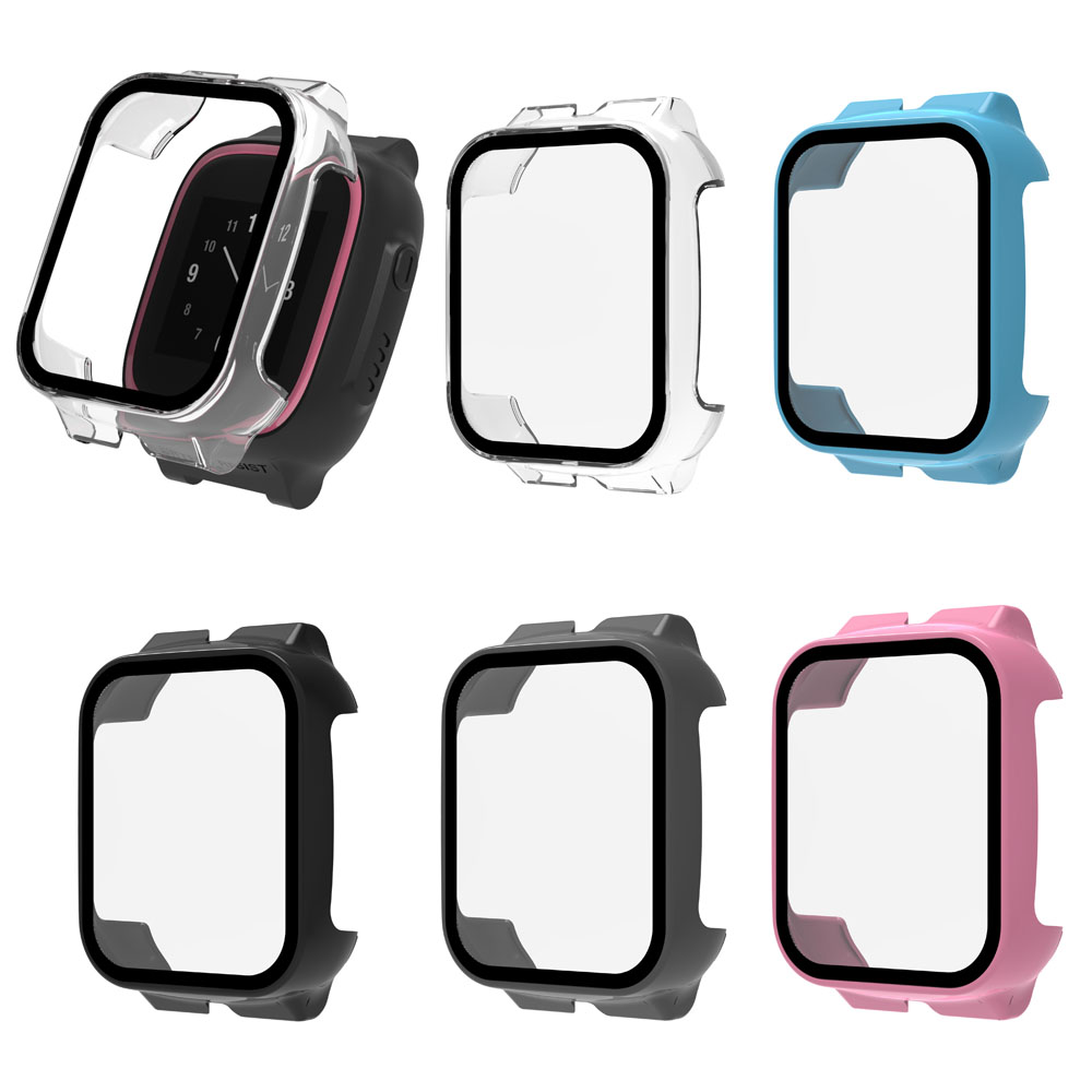 Smart Watch Kids - ハードエッジシェルフルスクリーンガラスプロテクターフィルムフレームケース Xplora X5 プレイチャイルドスマートウォッチ保護カバーアクセサリー