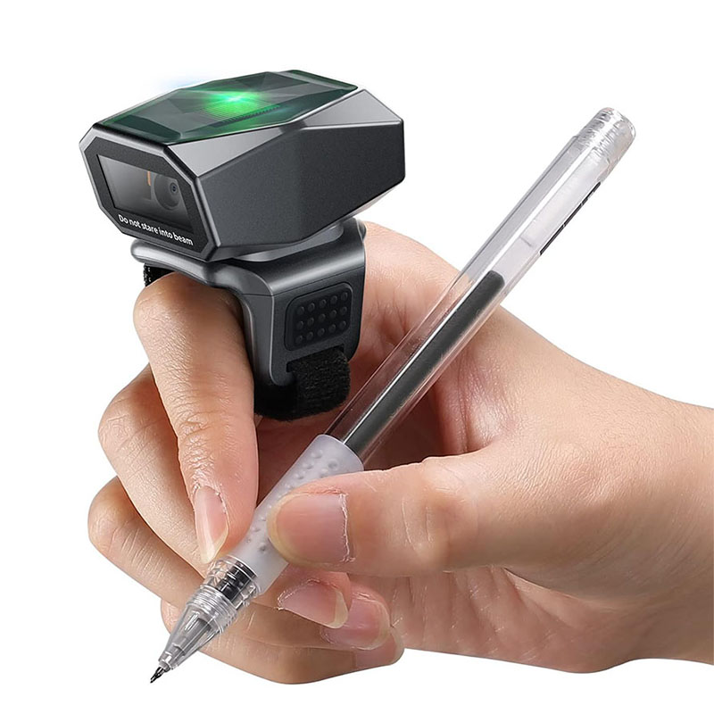 Eyoyoリングフィンガー2DミニポケットワイヤレスBlue - Barcode Scanner Wireless のレビューと価格