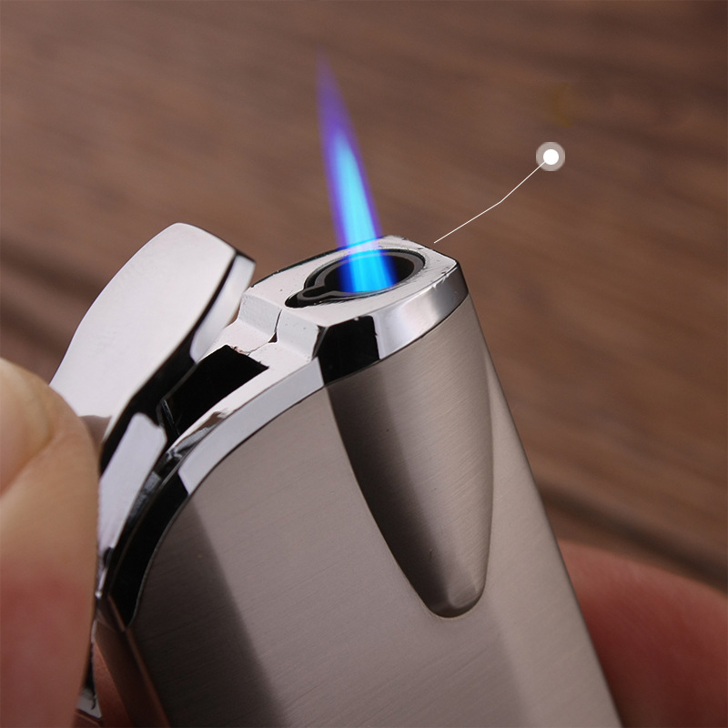 小さな金属ガスライター電子ライターカラフルなターボライターブ - Electronics Gadgets To Gift のレビューと価格