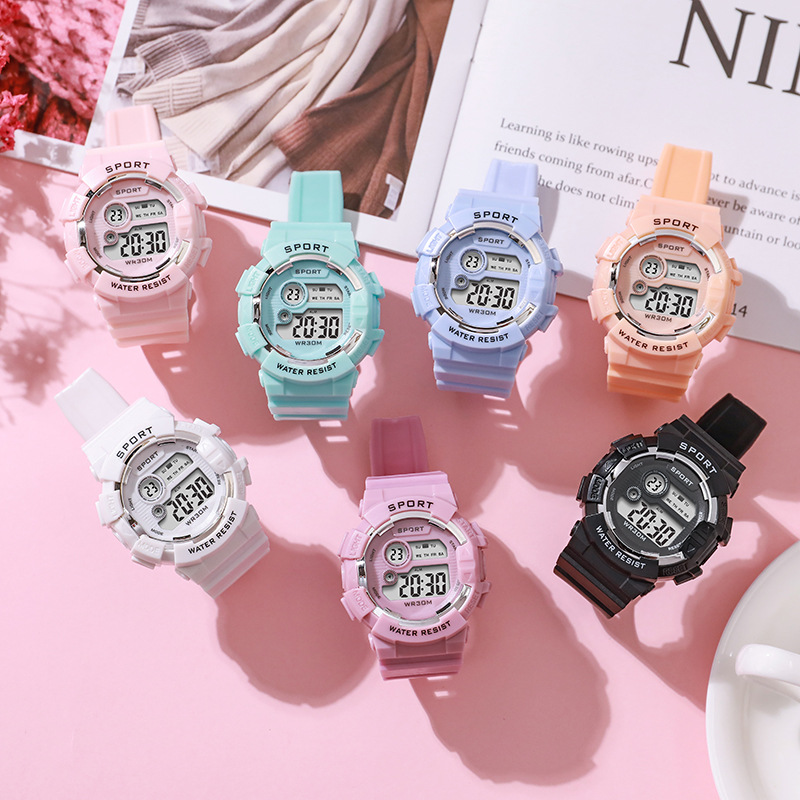 ファッションキッズ腕時計発光防水スポーツデジタル腕時計目覚ま - Smart Watch Kids のレビューと価格