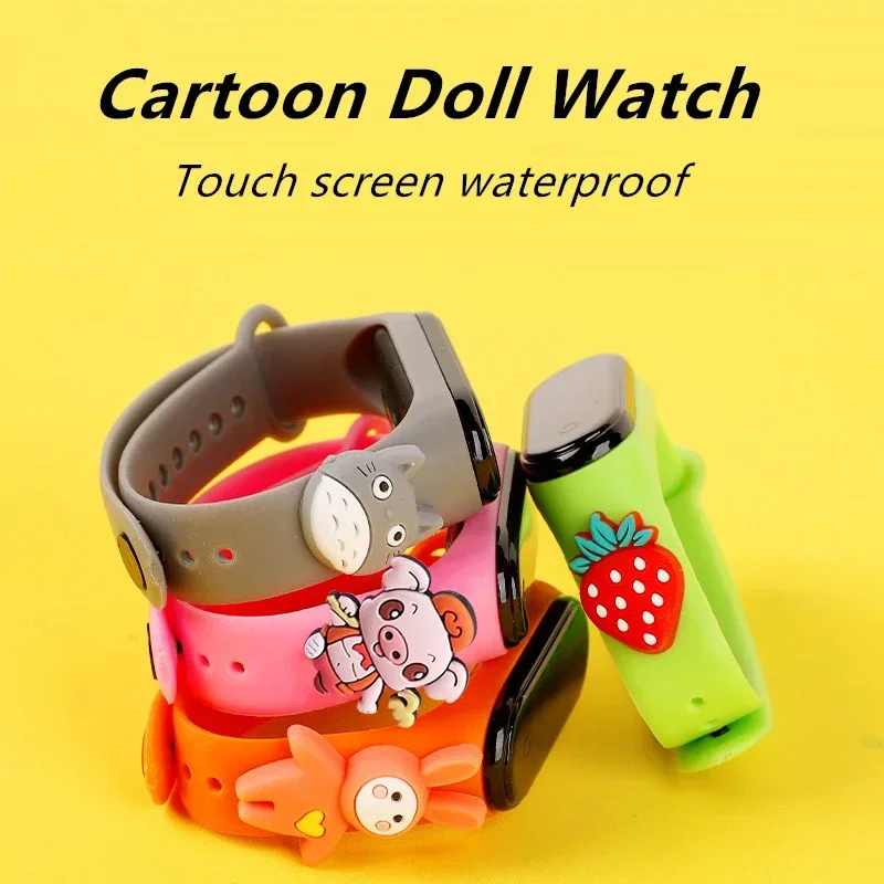 防水子供スマートタッチ Led 腕時計漫画小動物少年少女 L - Smart Watch Kids のレビューと価格