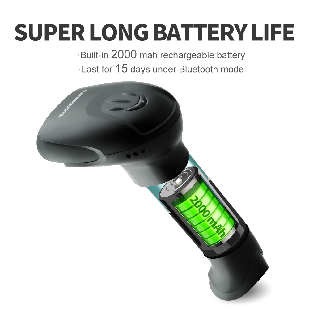 GTCODESTAR QR ワイヤレス 1D 2D バーコー - Barcode Scanner Wireless のレビューと価格