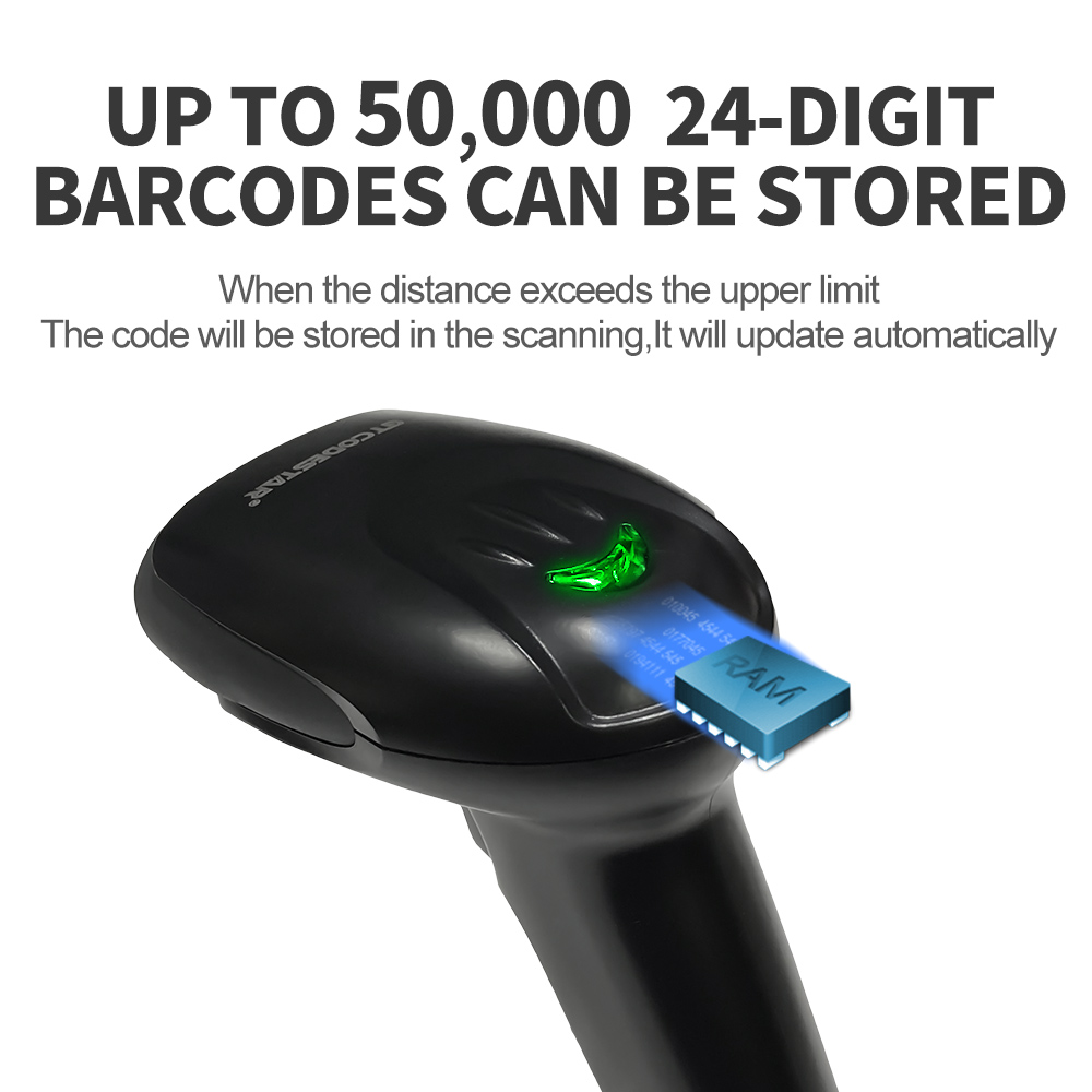 GTCODESTAR QR ワイヤレス 1D 2D バーコー - Barcode Scanner Wireless のレビューと価格