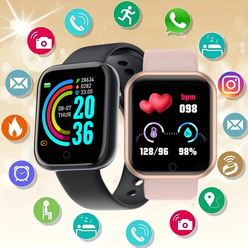 男性と女性のためのスマートウォッチ、音楽制御付きスマートウォ - Smart Watch Kids のレビューと価格