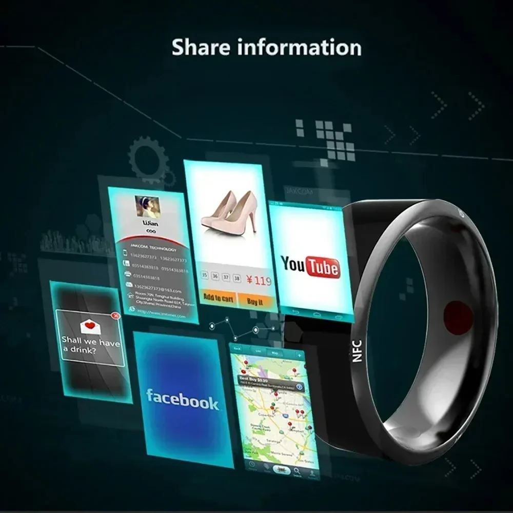 ファッションNFC制御スマートリング新品電子Bluetoot - Nfc Tag Programmable のレビューと価格