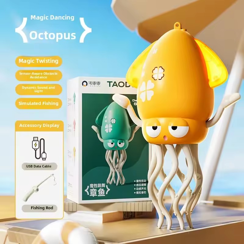 スマートダンシングタコロボット - 自動回避電子玩具、子供向 - Electronics Gadgets To Gift のレビューと価格