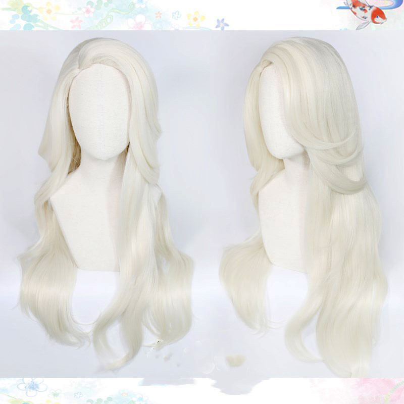 エルザのコスプレウィッグ,雪の氷,長いウェーブ,耐熱性人工毛 - Elsa Gadget のレビューと価格