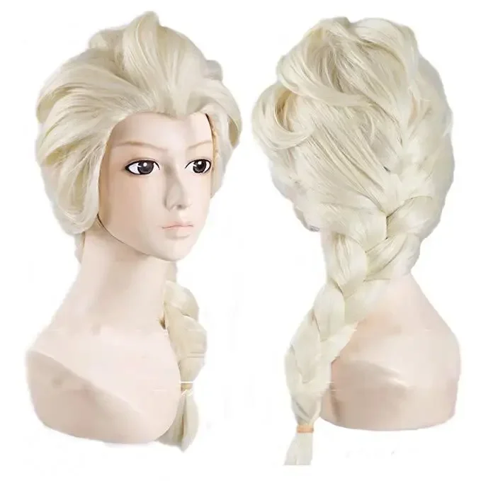 かつら映画冷凍雪の女王エルザブロンドの髪コスプレウィッグハロ - Elsa Gadget のレビューと価格