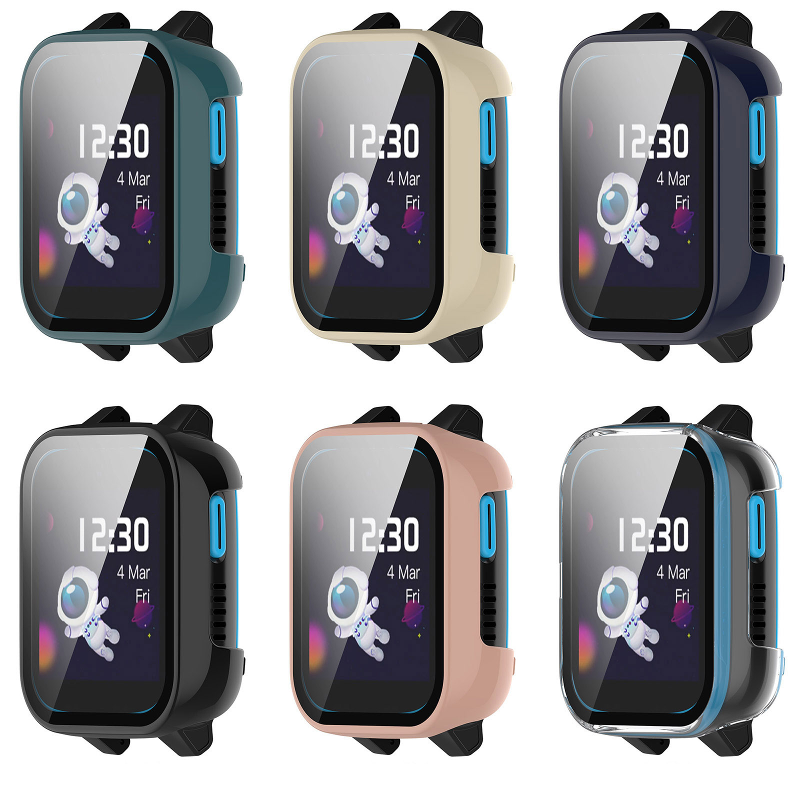 ハードエッジシェルガラススクリーンプロテクターフィルムケース - Smart Watch Kids のレビューと価格