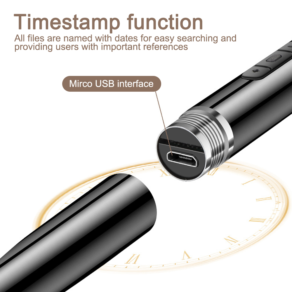 音声制御ディクタフォン録音デバイス、デジタル起動ペン、360 - Voice Recorder Pen のレビューと価格