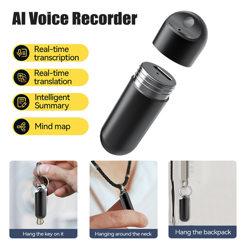 ポータブルAIボイスレコーダー ノイズキャンセリング Cha - Voice Recorder Pen のレビューと価格