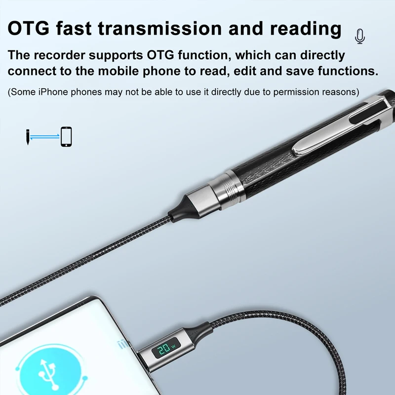 ポータブルデジタルボイスレコーダープロフェッショナルライティ - Voice Recorder Pen のレビューと価格