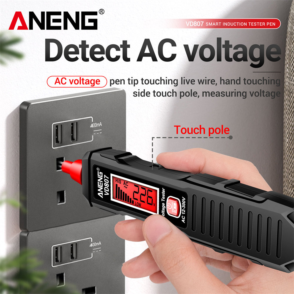 ANENG VD807 一言誘導テスターポータブル 50/6 - Electronics Quiz のレビューと価格