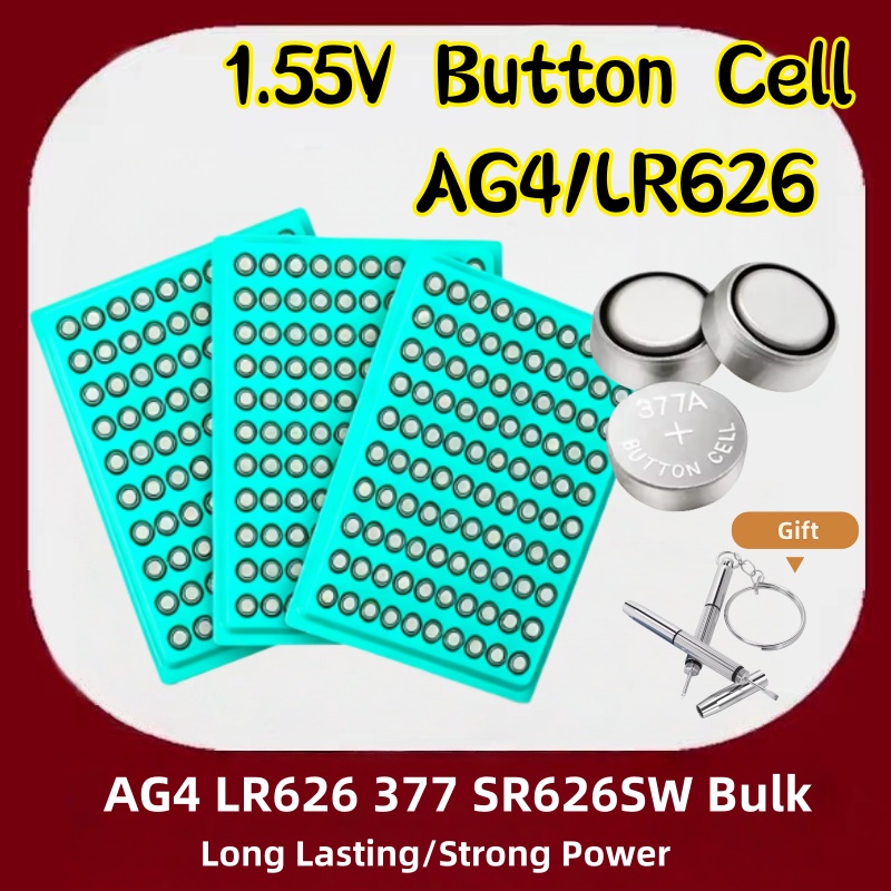 100-500 個大容量 LR626 AG4 377 SR6 - Electronics And Gadgets Ce のレビューと価格