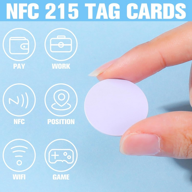 25mm NTAG215 NFC粘着ステッカー 書き換え可能 - Nfc Tag Programmable のレビューと価格