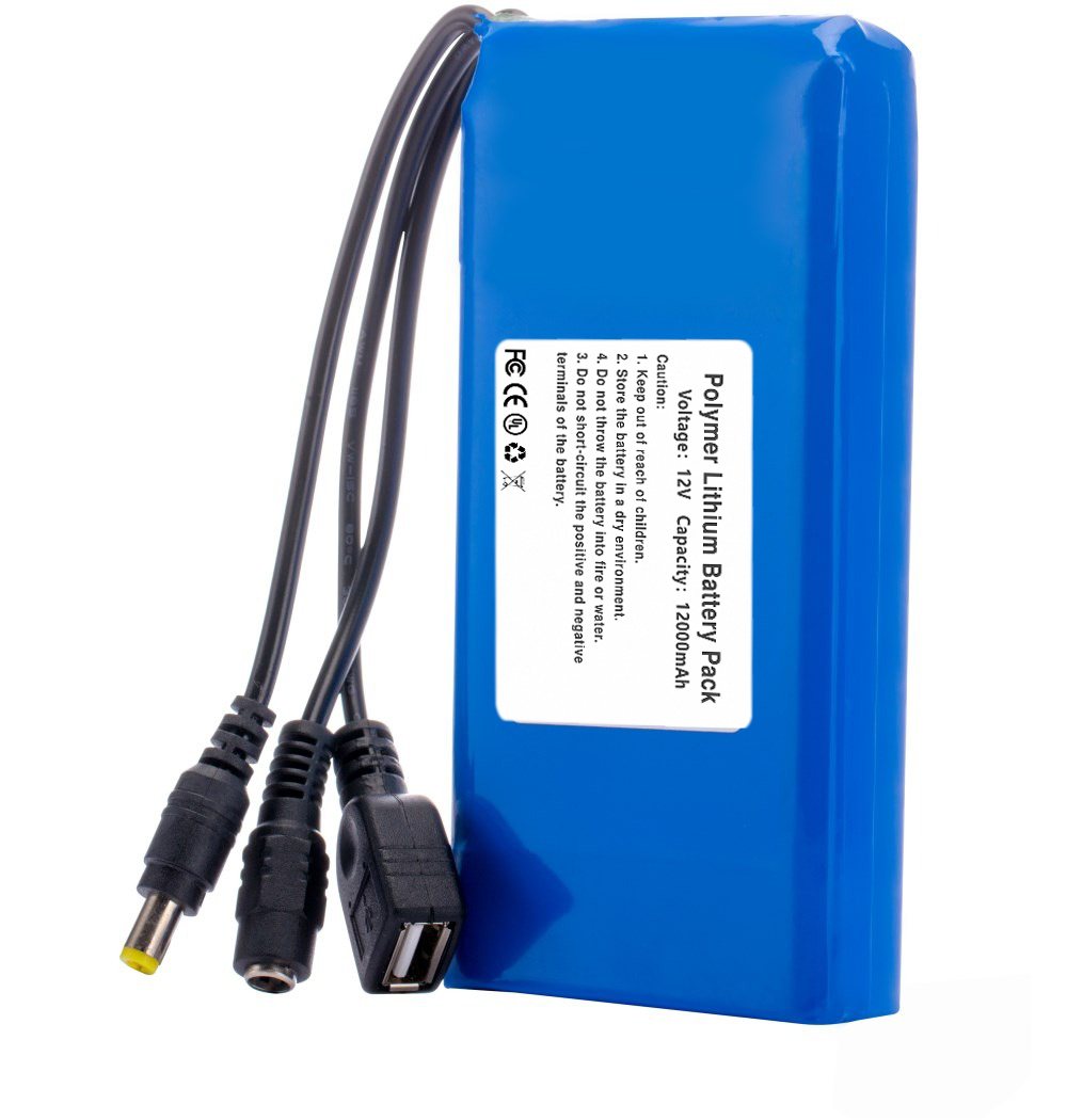 充電式ポリマーリチウム電池パック 12V 12000mAh  - Electronics And Gadgets Ce のレビューと価格