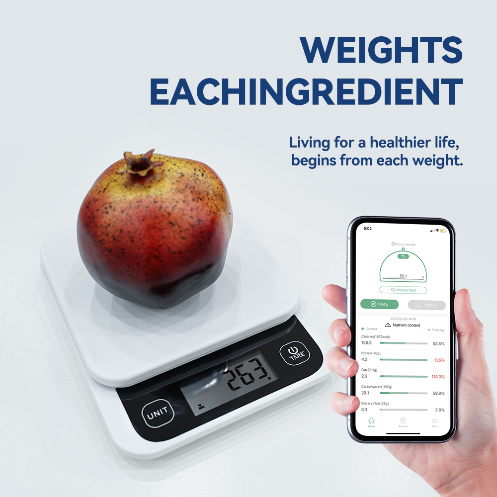 5kg/0.1g/1g スマートキッチンスケール栄養スケール - Electronics Quiz のレビューと価格